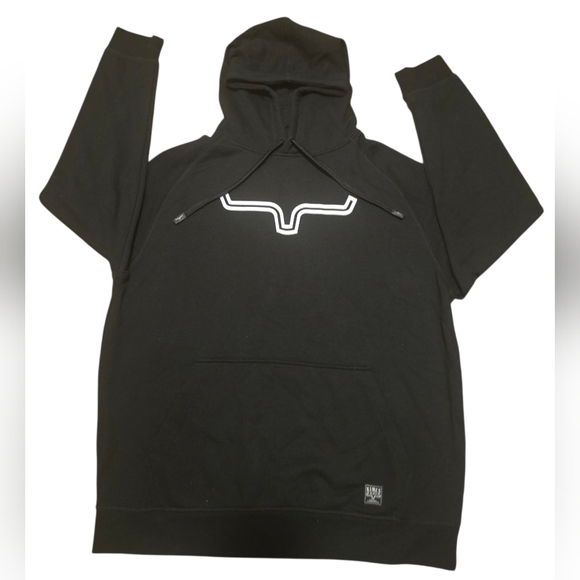 Kimes Ranch Black Hoodie Unisex Western Pullover Sweatshirt - Picture 3 of 7